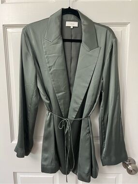 Vince Sage Green Wrap Blazer, NWT (size 8)